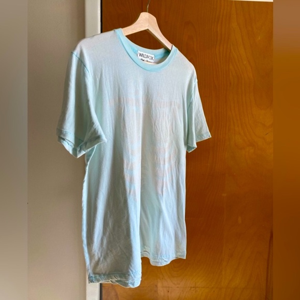 Wildfox Light Blue Short Sleeve Tee